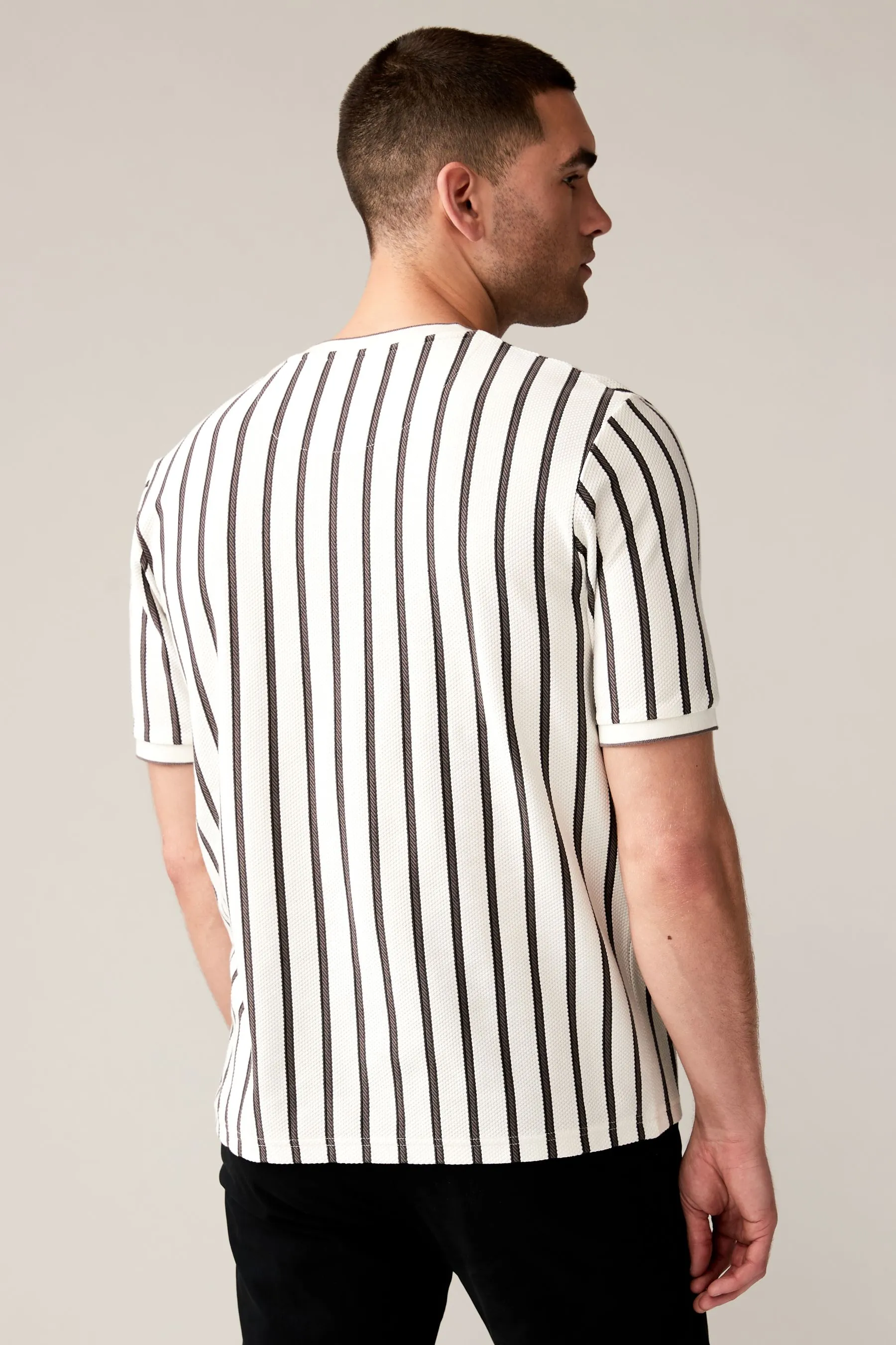 100% Cotton Vertical Stripe T-Shirt    