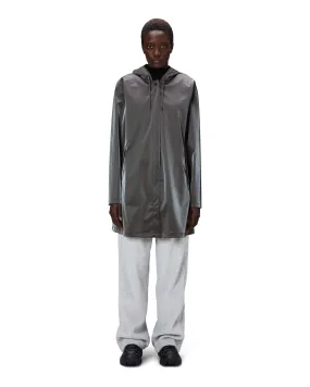A-line W Jacket color grigio metallizzato con cappuccio