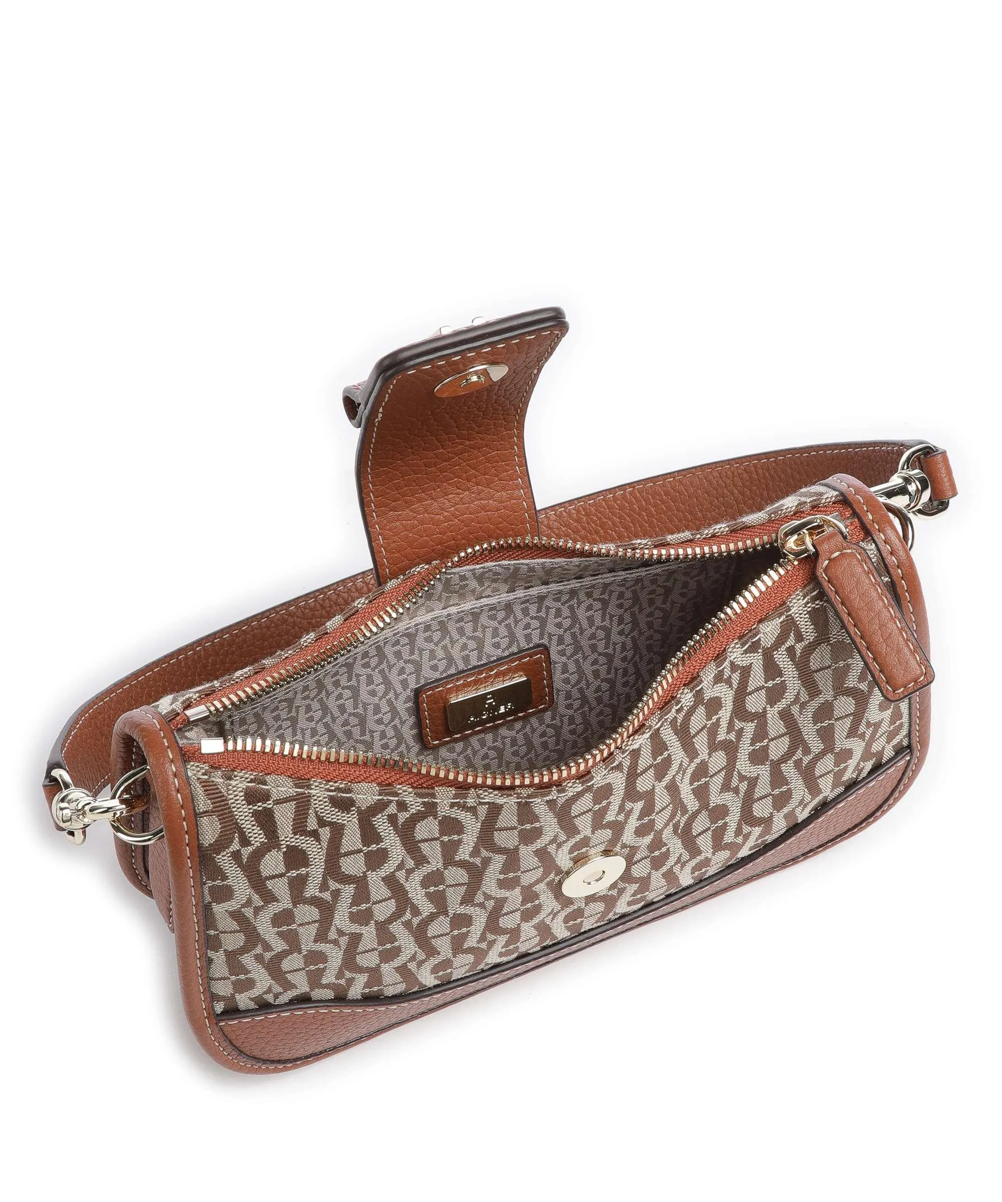  Aigner Emea S Borsa a spalla tissu marrone  