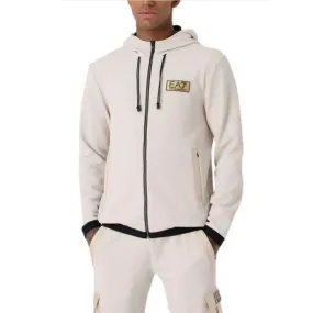 EA7 Emporio Armani Felpa Con Cappuccio Gold Label In Tessuto Tecnico Stretch