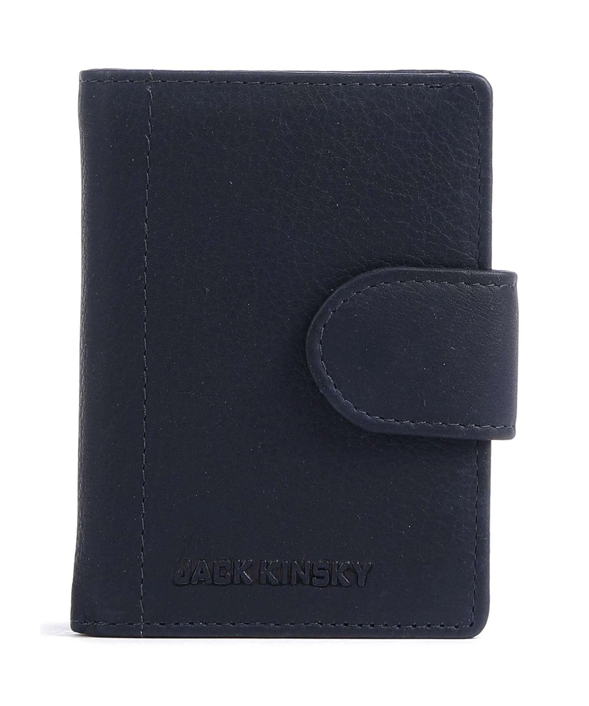  Jack Kinsky Aruba 500 Porta carte di credito pelle a grana fine blu scuro  