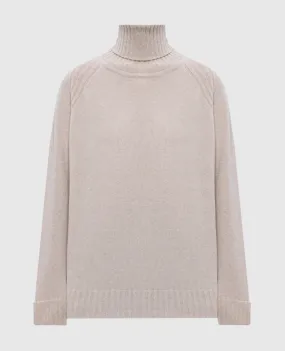 John Smedley Maglione Fairlie beige in lana e cashmere FAIRLIE