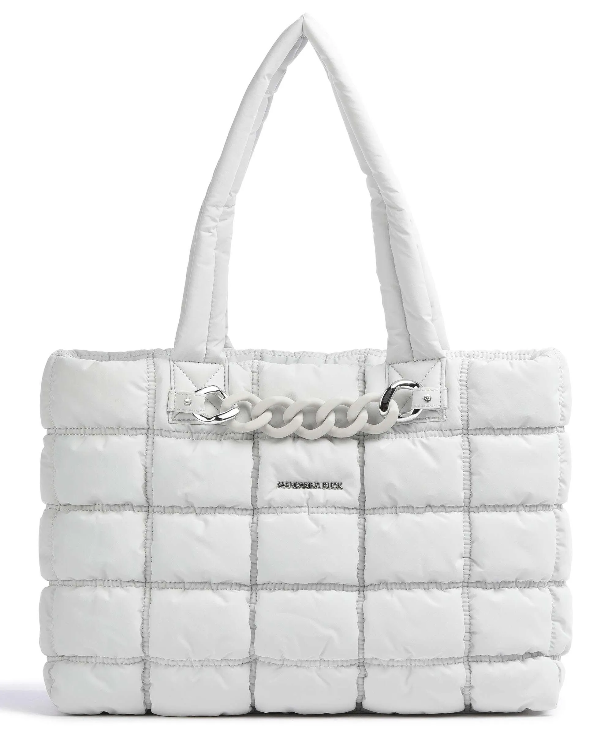  Mandarina Duck Pillow Dream Borsa shopper nylon grigio chiaro  