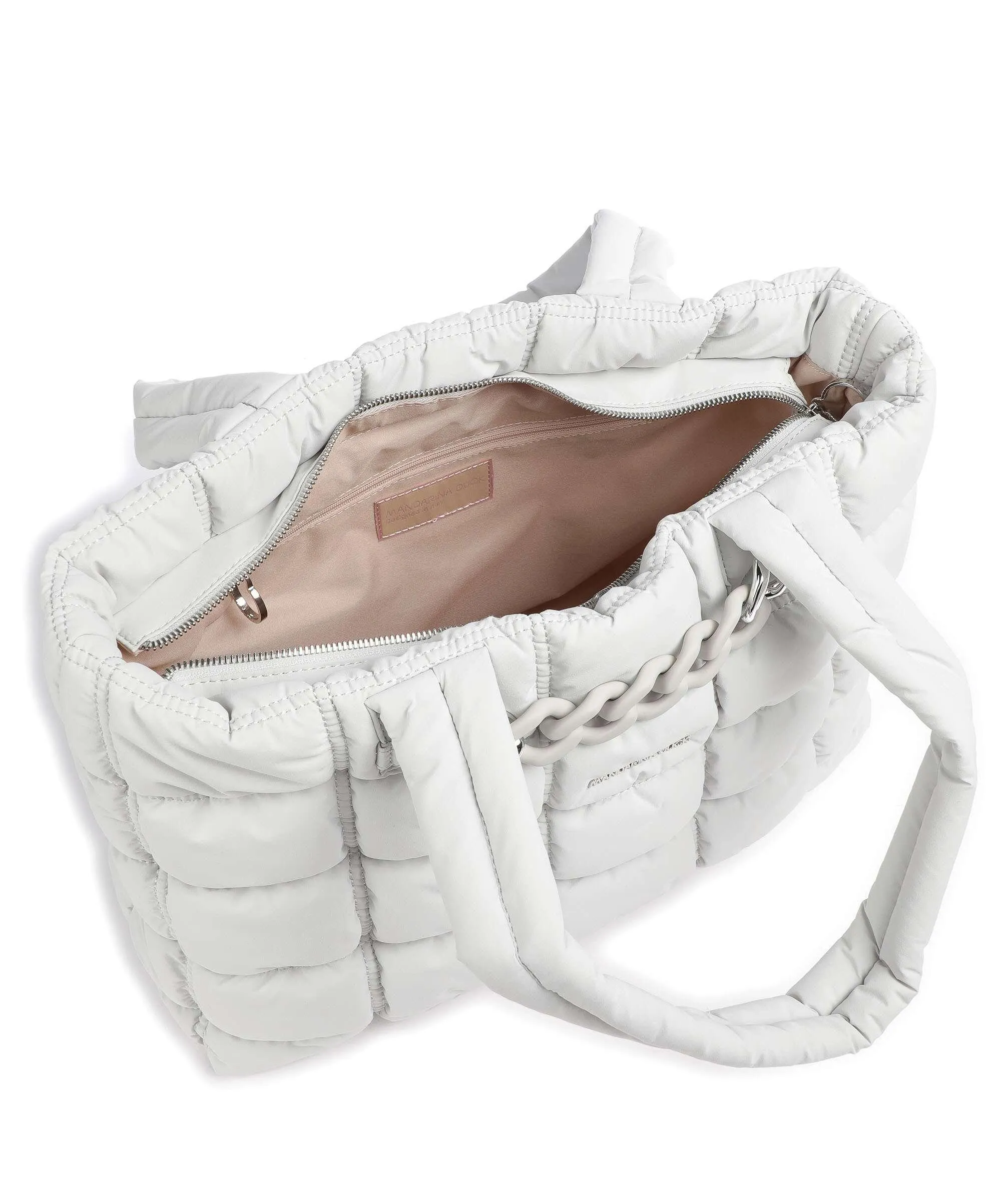  Mandarina Duck Pillow Dream Borsa shopper nylon grigio chiaro  