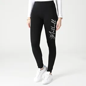 Pantalone donna con logo, bianco e nero
