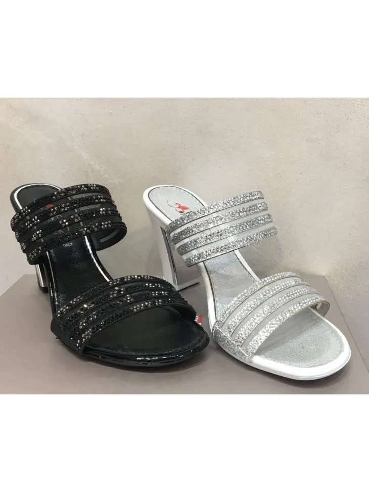 SANDALO GIOIELLO 2FASCE STRASS