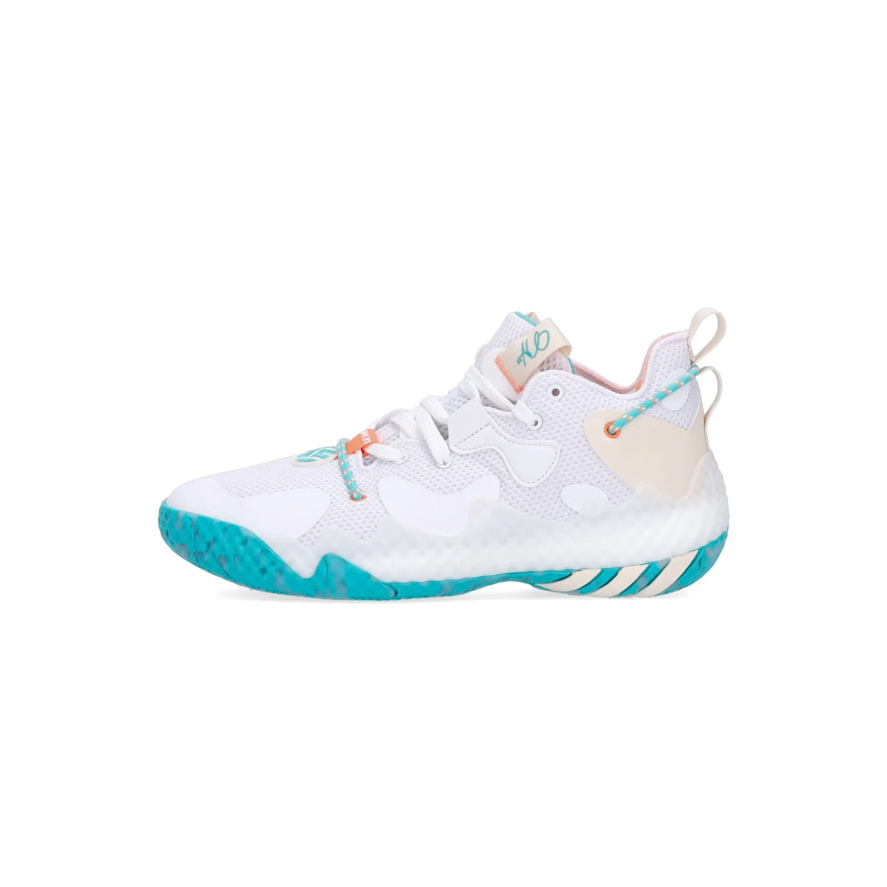 Scarpa Basket Uomo Harden Vol. 6 Cloud White/ecru Tint/beam Orange