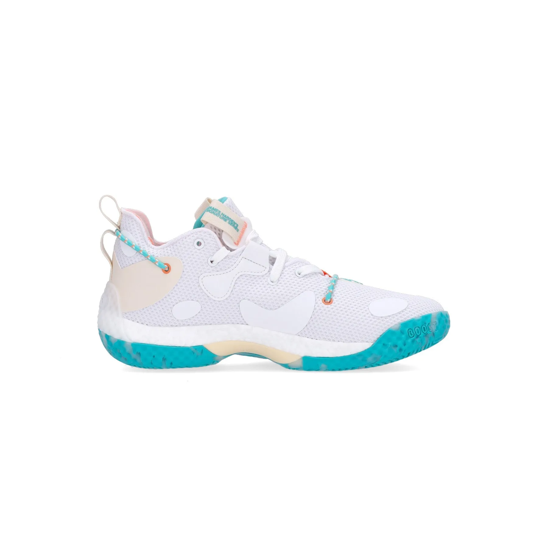 Scarpa Basket Uomo Harden Vol. 6 Cloud White/ecru Tint/beam Orange