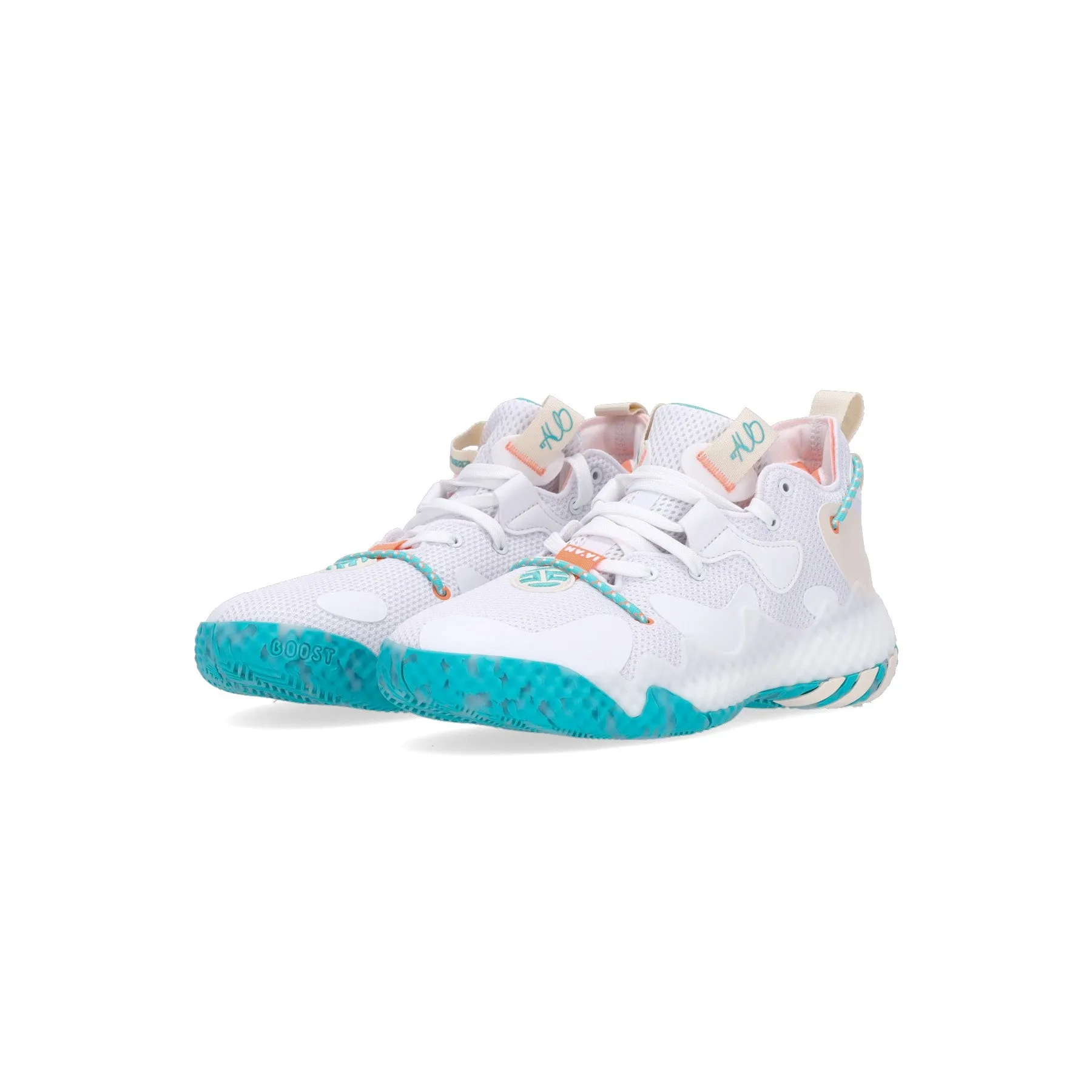 Scarpa Basket Uomo Harden Vol. 6 Cloud White/ecru Tint/beam Orange