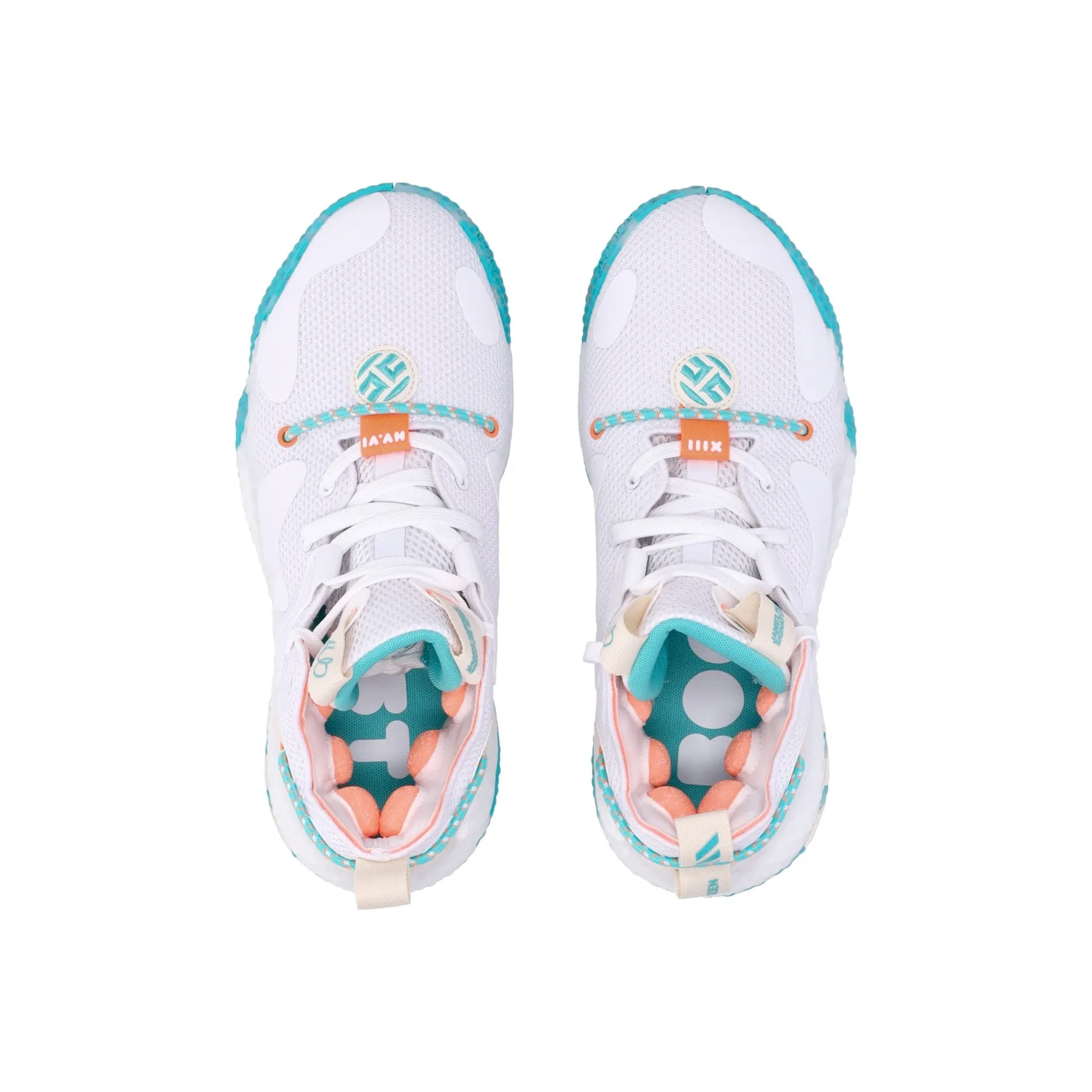 Scarpa Basket Uomo Harden Vol. 6 Cloud White/ecru Tint/beam Orange