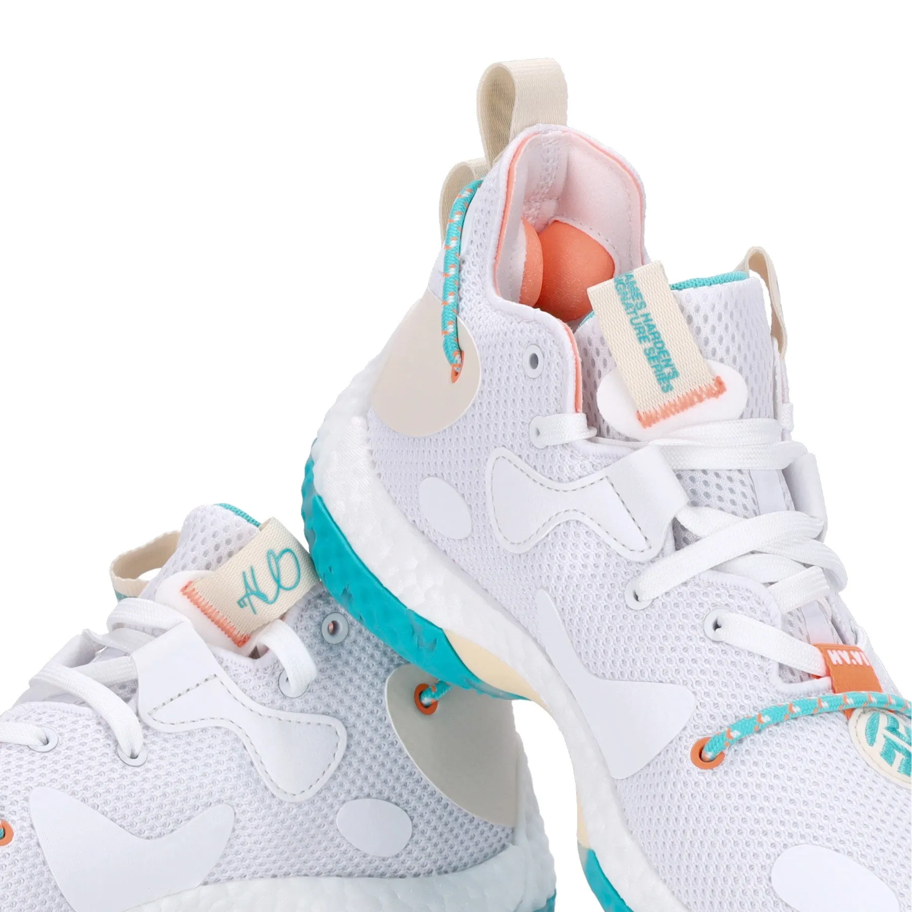 Scarpa Basket Uomo Harden Vol. 6 Cloud White/ecru Tint/beam Orange