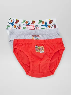 Set di 3 slip 'Avengers' - GRIGIO