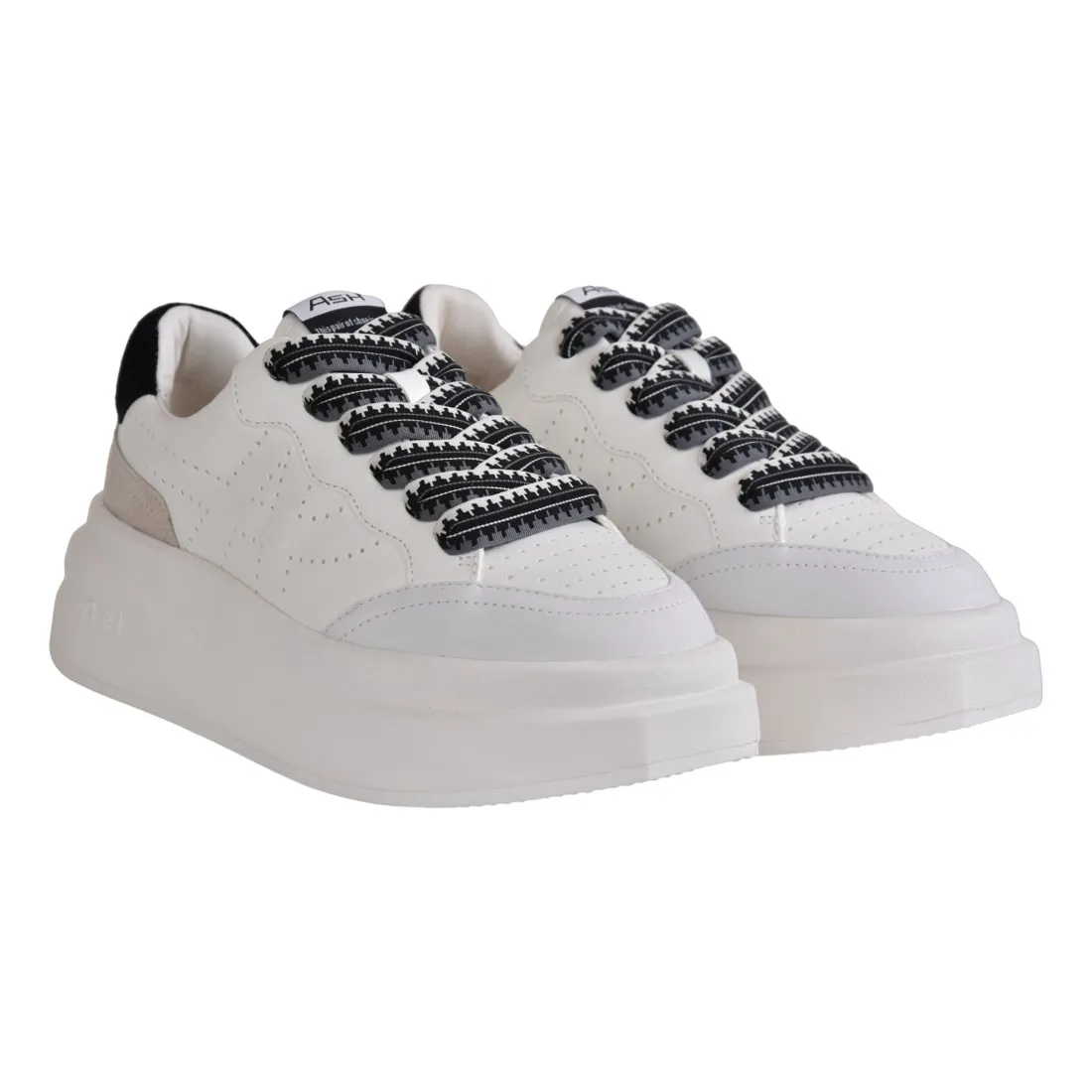 SNEAKERS IN PELLE ASH IMPULSBIS01 WHITE