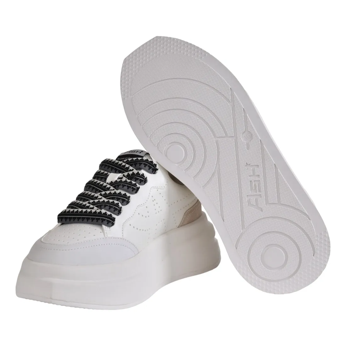 SNEAKERS IN PELLE ASH IMPULSBIS01 WHITE